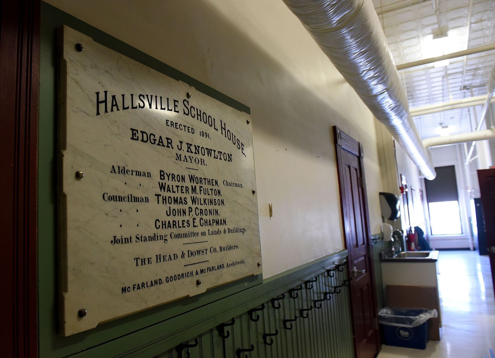 Hallsville Elementary plaque